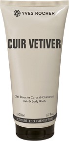 Yves Rocher Cuir Vetiver Hair & Body Wash -        -  
