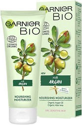 Garnier Bio Argan Nourishing Moisturizer - Подхранващ и овлажняващ био крем за лице с арган от серията "Garnier Bio" - крем