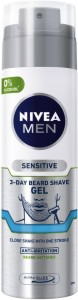 Nivea Men Sensitive 3-Day Beard Shave Gel - Гел за бръснене за чувствителна кожа от серията Sensitive - гел