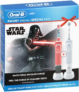 Oral-B Vitality Sensitive Ultra Thin + Vitality Kids Disney Star Wars -    2      - 
