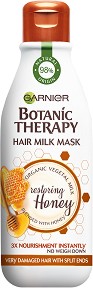 Garnier Botanic Therapy Restoring Honey Hair Milk Mask - Mаска с мед за много увредена коса с цъфтящи краища - маска