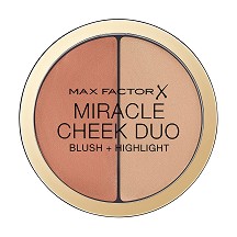 Max Factor Miracle Cheek Duo Blush + Highlight -         "Miracle" - 