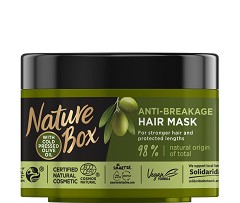 Nature Box Olive Oil Anti-Breakage Mask - Маска против накъсване за дълга коса с масло от маслина - маска