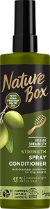 Nature Box Olive Oil Strength Spray Conditioner - Спрей балсам за дълга коса с масло от маслина - балсам