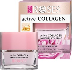 Nature of Agiva Roses Active Collagen Night Gel Cream -        Roses - 
