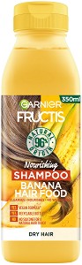 Garnier Fructis Nourishing Banana Hair Food Shampoo - Подхранващ шампоан за суха коса с екстракт от банан - шампоан