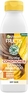Garnier Fructis Hair Food Banana Conditioner - Подхранващ балсам за суха коса с банан от серията Hair Food - балсам