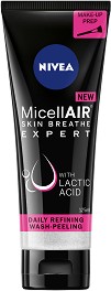Nivea MicellAIR Expert Wash-Peeling - Измиващ гел за лице от серията MicellAIR Expert - гел