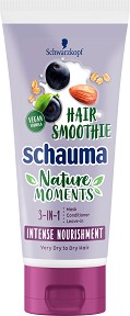Schauma Nature Moments Hair Smoothie Intense Nourishment 3 in 1 - Подхранваща маска за суха и много суха коса - маска