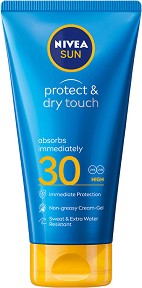 Nivea Sun Protect & Dry Touch Creme-Gel SPF 30 - Слънцезащитен гел крем от серията "Sun" - гел