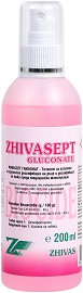 Професионален спрей за дезинфекция на ръце и кожа Zhivasept Gluconate - 200 ml - продукт