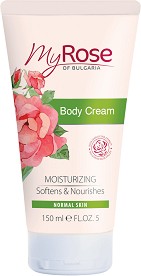 My Rose Moisturizing Body Cream - Хидратиращ крем за тяло с екстракт от българска роза - крем