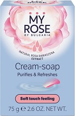 My Rose Purifies & Refreshes Cream-Soap - Крем сапун с екстракт от българска роза - сапун