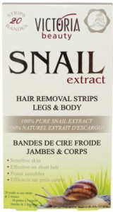 Victoria Beauty Snail Extract Hair Removal Strips - Депилиращи ленти за тяло с охлюв от серията Snail Extract - продукт
