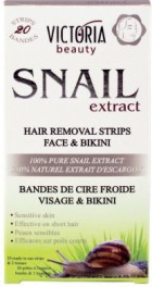 Victoria Beauty Snail Extract Hair Removal Strips - Депилиращи ленти за лице и бикини с охлюв от серията Snail Extract - продукт