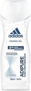 Adidas Women Adipure Hydrating Shower Gel - Хидратиращ душ гел с екстракт от памук от серията "Adipure" - душ гел