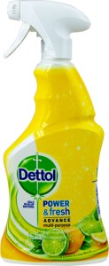 Антибактериален почистващ препарат с цитрусов аромат - Dettol Power & Fresh - Разфасовка от 0.500 l - продукт