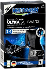 Кърпички за черно пране - Heitmann - Опаковка от 10 броя - продукт