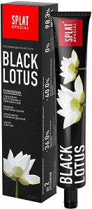Splat Special Black Lotus Toothpaste - Избелваща паста за зъби с бамбуков въглен от серията Special - паста за зъби