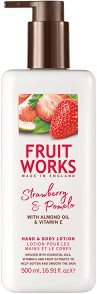 Fruit Works Strawberry & Pomelo Hand & Body Lotion -            - 