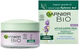 Garnier Bio Lavandin Anti-Age Sleeping Cream - Нощен крем против стареене от серията Garnier Bio - крем