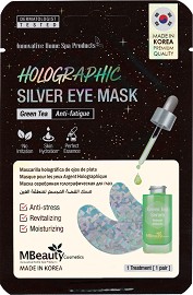 MBeauty Holographic Silver Eye Mask -         - 