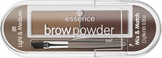 Essence Brow Powder Set Mix & Match - Сенки за вежди с четка - сенки