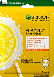 Garnier Vitamin C Sheet Mask - Хартиена маска за лице от серията Vitamin C - маска