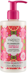 Yardley Flowerazzi Magnolia & Pink Orchid Body Lotion - Изглаждащ лосион за тяло от серията Magnolia & Pink Orchid - лосион