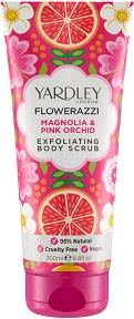 Yardley Flowerazzi Magnolia & Pink Orchid Exfoliating Body Scrub - Ексфолиант за тяло с аромат на магнолия и розова орхидея - продукт