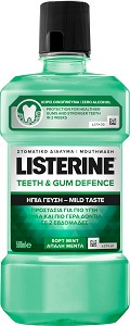 Listerine Teeth & Gum Defence Mild Taste - Вода за уста с мек вкус - продукт