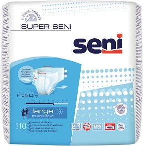 Super Seni Large - Пелени за възрастни - размер L - продукт