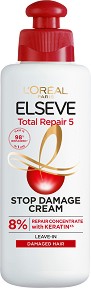 Elseve Total Repair 5 Damage Eraser Cream - Крем без отмиване за увредена коса - крем