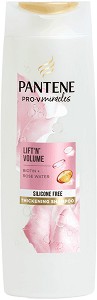 Pantene Pro-V Miracles Lift & Volume Shampoo - Шампоан с биотин и розова вода от серията Pro-V Miracles - шампоан