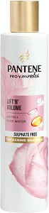 Pantene Pro-V Miracles Lift & Volume Sulfate Free Shampoo - Уплътняващ шампоан без сулфати с биотин и розова вода - шампоан