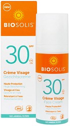 Biosolis Anti-Age Face Cream SPF 30 - Био слънцезащитен крем за лице против стареене - крем