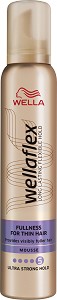Wellaflex Fullness for Thin Hair Ultra Strong Hold Mousse -           - 