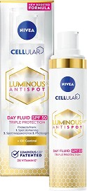 Nivea Cellular Luminous630 Anti Spot Day Fluid - SPF 50 - Дневен флуид за лице срещу пигментни петна - продукт