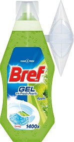 Гел ароматизатор за тоалетна - Bref Gel - С аромат на ябълка - 360 ml - продукт