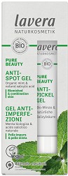 Lavera Pure Beauty Anti-Spot Gel - Гел против пъпки с био мента и салицилова киселина от серията "Pure Beauty" - гел