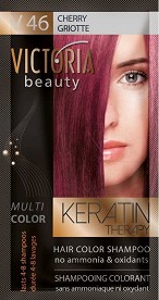Victoria Beauty Keratin Therapy Shampoo - Шампоан оцветител с кератин - шампоан