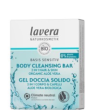 Lavera Basis Sensitiv Body Cleansing Bar 2 in 1 -             Basis Sensitiv - 