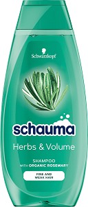 Schauma Herbs & Volume Shampoo - Шампоан за обем за тънка и слаба коса - шампоан