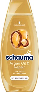 Schauma Argan Oil & Repair Shampoo - Възстановяващ шампоан за суха и увредена коса - шампоан