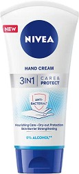 Nivea 3 in 1 Care & Protect Hand Cream -    - 