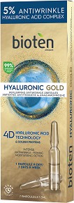 Bioten Hyaluronic Gold Ampoules - Ампули против бръчки от серията "Hyaluronic Gold" - продукт