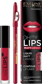 Eveline Oh My Lips Matt Lip Kit -         - 