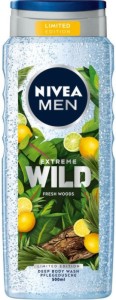 Nivea Men Extreme Wild Fresh Woods Deep Body Wash - Душ гел за мъже със свеж аромат - душ гел