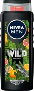 Nivea Men Extreme Wild Fresh Green Deep Body Wash - Душ гел за мъже със свеж аромат - душ гел