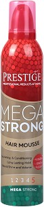 Prestige Mega Strong Hair Mousse - Пяна за коса с мега силна фиксация - пяна